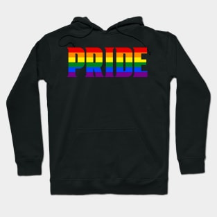 Pride Love Rainbow Font Hoodie